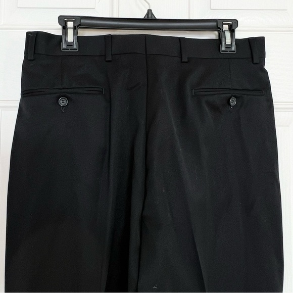 Tasso Elba 100% Wool Black Men’s Three Button Suit Size 38R Pant Size 32 - Picture 11 of 15